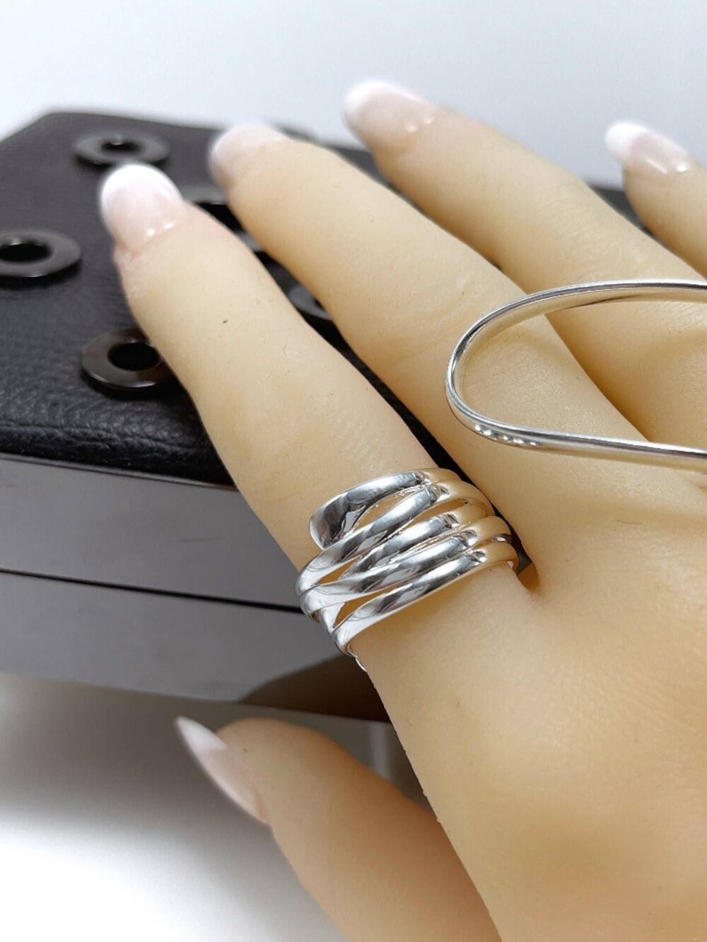 Niagra Sterling Silver Wrap Ring | Sterling Silver Overlay Wrap Ring